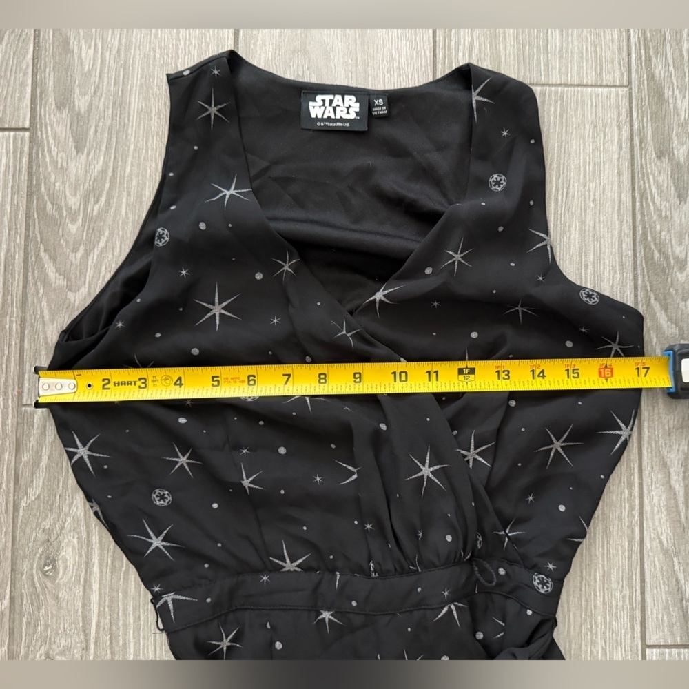 Star Wars|A Rogue One Black Star printed jumpsuit,wide leg & sleeveless•••Boho - Picture 10 of 11